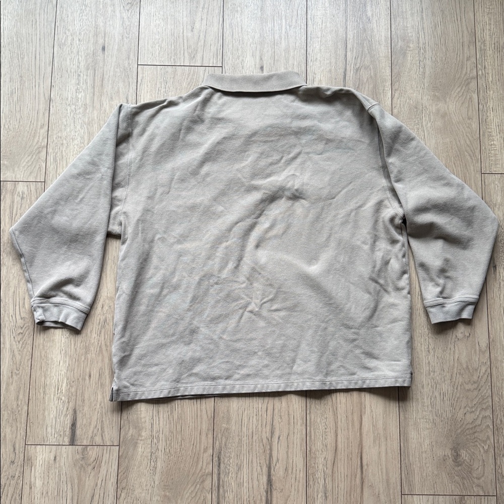 Harley Davidson Men’s Polo Long Sleeve Shirt 2XL Tan Brown Motorcycle Collared - Picture 11 of 12